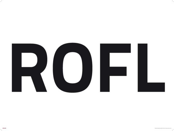 Internet Language - Kunstdruck - ROFL