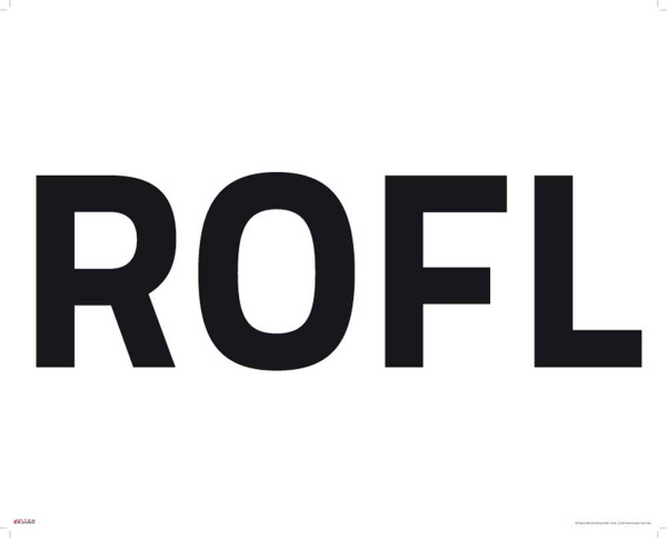 Internet Language - Kunstdruck - ROFL
