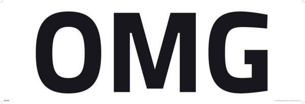 Internet Language - Kunstdruck - OMG