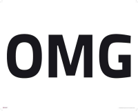 Internet Language - Kunstdruck - OMG