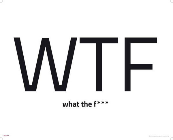 Internet Language - Kunstdruck - WTF Words