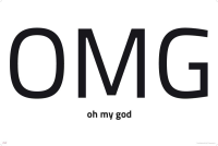 Internet Language - Kunstdruck - OMG Words