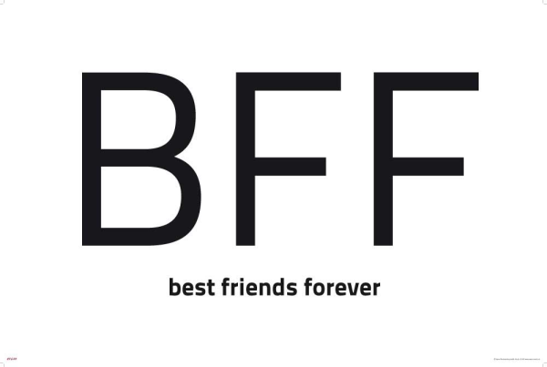 Internet Language - Kunstdruck - BFF Words