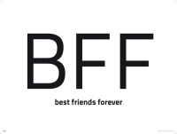 Internet Language - Kunstdruck - BFF Words