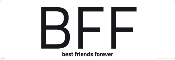 Internet Language - Kunstdruck - BFF Words