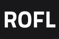 Internet Language - Kunstdruck - ROFL negative