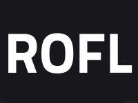 Internet Language - Kunstdruck - ROFL negative