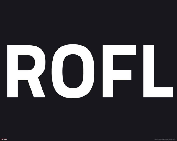 Internet Language - Kunstdruck - ROFL negative