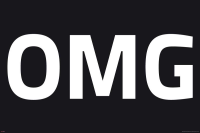 Internet Language - Kunstdruck - OMG negative