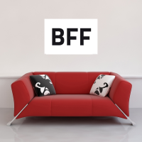 Internet Language - Kunstdruck - BFF negative