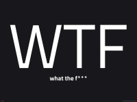 Internet Language - Kunstdruck - WTF Words negative