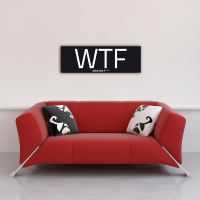 Internet Language - Kunstdruck - WTF Words negative