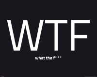 Internet Language - Kunstdruck - WTF Words negative