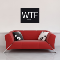 Internet Language - Kunstdruck - WTF Words negative