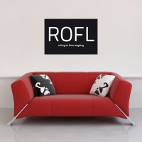 Internet Language - Kunstdruck - ROFL Words negative