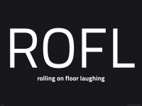 Internet Language - Kunstdruck - ROFL Words negative