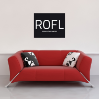Internet Language - Kunstdruck - ROFL Words negative