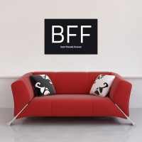 Internet Language - Kunstdruck - BFF Words negative