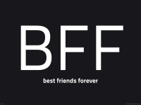 Internet Language - Kunstdruck - BFF Words negative