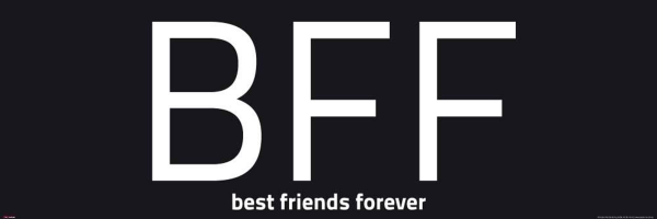 Internet Language - Kunstdruck - BFF Words negative