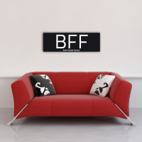 Internet Language - Kunstdruck - BFF Words negative