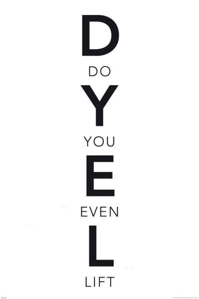 Motivational - Kunstdruck - Do you even lift Words DYEL