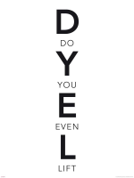 Motivational - Kunstdruck - Do you even lift Words DYEL