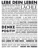 Motivational - Mini-Poster - Lebe Dein Leben