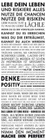 Motivational - Slim-Poster - Lebe Dein Leben