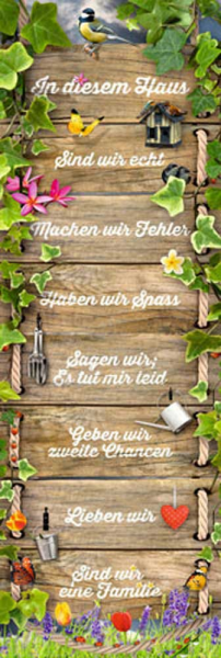 Motivational - Slim-Poster - In diesem Haus ..