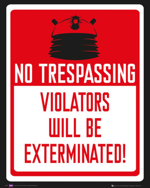 Doctor Who - Mini-Poster - Keep Out