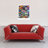 Madalenes Hearts - Mini-Poster - Collage