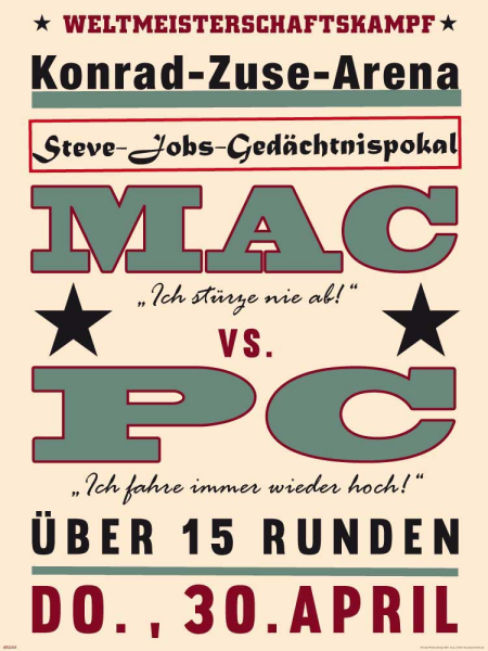 Motivational - Kunstdruck - MAC vs. PC