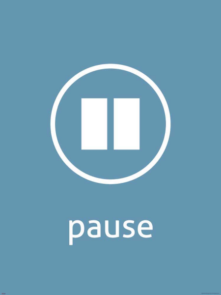 Digital Icons - Kunstdruck - Pause
