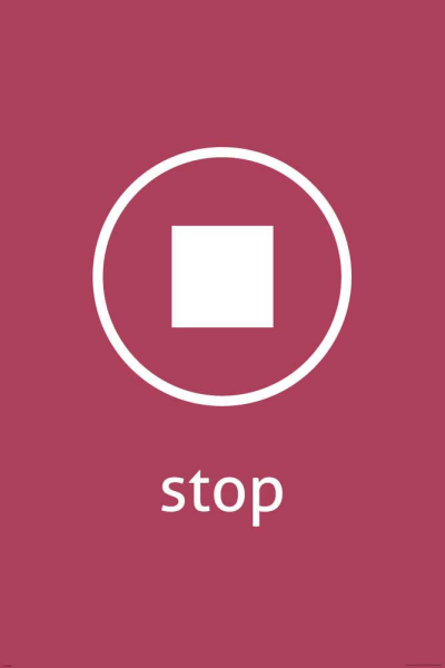 Digital Icons - Kunstdruck - Stop