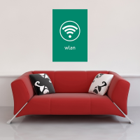 Digital Icons - Kunstdruck - WLAN