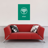 Digital Icons - Kunstdruck - WLAN