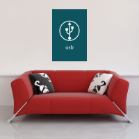 Digital Icons - Kunstdruck - USB