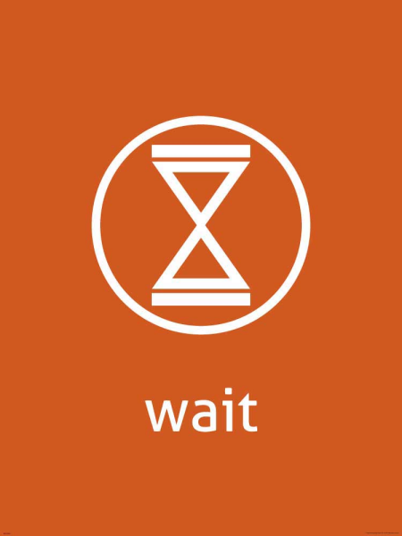 Digital Icons - Kunstdruck - Wait