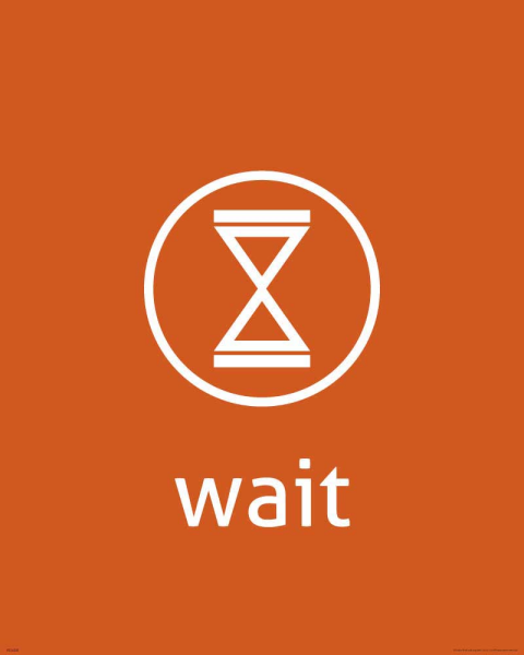 Digital Icons - Kunstdruck - Wait