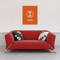 Digital Icons - Kunstdruck - Wait