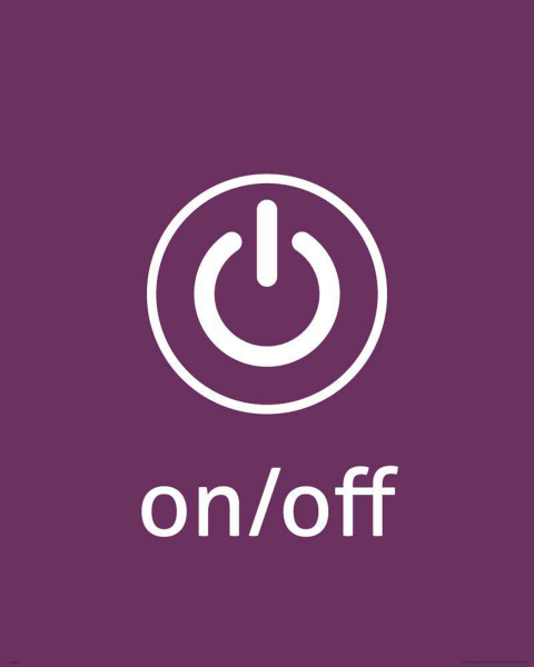Digital Icons - Kunstdruck - On Off