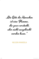 Motivational - Kunstdruck - Mandela - Güte