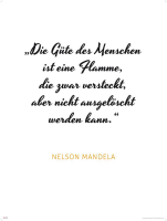 Motivational - Kunstdruck - Mandela - Güte