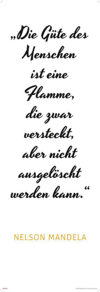 Motivational - Kunstdruck - Mandela - Güte