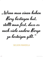 Motivational - Kunstdruck - Mandela - Hoher Berg