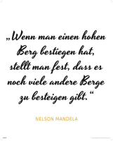 Motivational - Kunstdruck - Mandela - Hoher Berg