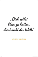 Motivational - Kunstdruck - Mandela - Klein halten