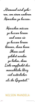 Motivational - Kunstdruck - Mandela - Hass, Liebe