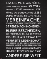 Motivational - Mini-Poster - Riskiere mehr